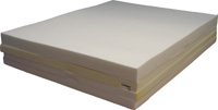 Suggested Foam Set 13": 4.5" Memory Foam, 3" Latex, 2.5" Medium, 3" Firm, Full