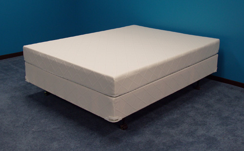 Strobel Organic "Applo" Softside Waterbed with Water Tube System 4" Fill, with Organic Cotton Stretch Cover, Top Only, Twin