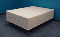 Strobel Organic "Nyquist" Softside Waterbed Patented Leak-Proof, 10" Fill, with No Cover Naked Option, Complete Set, Queen 