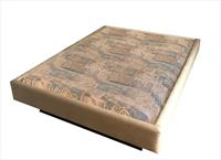 Strobel Organic Denver Complete Waterbed 4 Board Fabric Upholstered   Sand Fabric King 