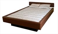 Strobel Organic Aspen Complete Waterbed 5 Board Vinyl Upholstered   Brown Vinyl King 