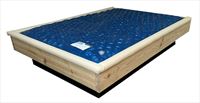 Strobel Organic 3-Piece Standard 1.5-in Front Padded Waterbed Rail Cap Microsuede Fabric, Chocolate, King