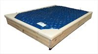 Strobel Organic 5-Piece With Two Padded Corner Seats  Standard 1.5-in Front Padded Waterbed Rail Cap Microsuede Fabric, Chocolate, King