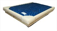 Strobel Organic 5-Piece With Two Padded Corner Seats  JUMBO 4.5-in Front Padded Waterbed Rail Cap Microsuede Fabric, Chocolate, King