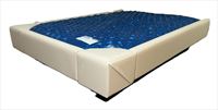 Strobel Organic 5-Piece With Two Padded Corner Seats  COVERALL 9.75-in Front Padded Waterbed Rail Cap Faux Leather, Black, King